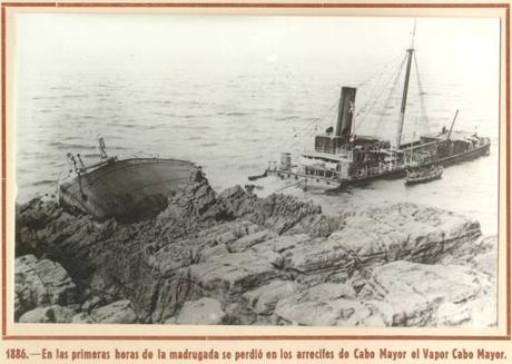 1886: naufragio del vapor Cabo Mayor