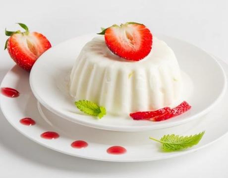 Gelatina de leche evaporada