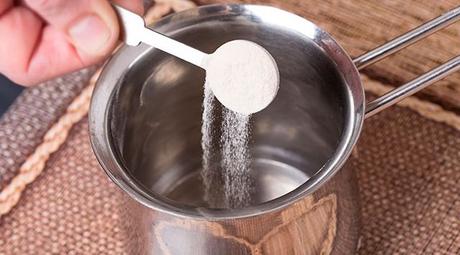 Gelatina de leche evaporada