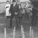 1918: partida de bolos en la Fiesta de la Cruz Roja celebrada en la finca del Sr Hoppe, cónsul de Alemania