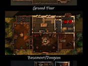 Simple Story Mansion with Dungeon Map, MidKnight