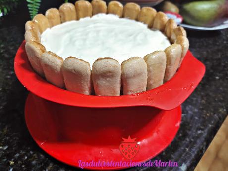 Tarta de Mango con Bizcochos