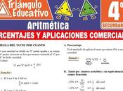 Porcentajes Aplicaciones Comerciales para Cuarto Secundaria