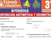 Proporción Aritmética Geométrica para Tercero Secundaria