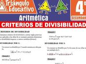 Problemas Criterios Divisibilidad para Cuarto Secundaria