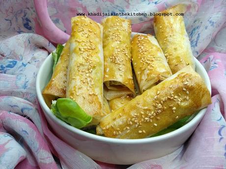 CIGARES DE VIANDE HACHÉE À LA MAROCAINE / MOROCCAN MEAT CIGARS / ROLLOS DE CARNE PICADA AL ESTILO MARROQUI / اصابع اللحم المفروم (سيجار)