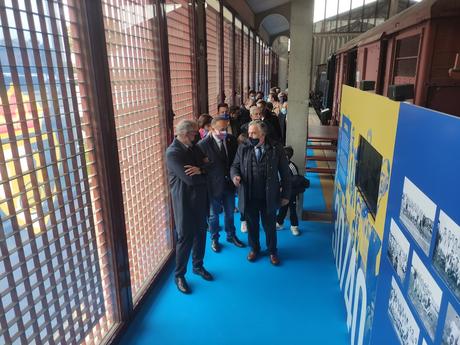 Abre la exposición del Centenario de la Ponferradina en el Museo del Ferrocarril 6