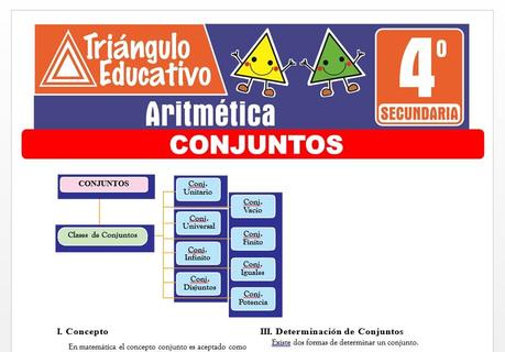 Conjuntos para Cuarto de Secundaria Conjuntos para Cuarto de Secundaria