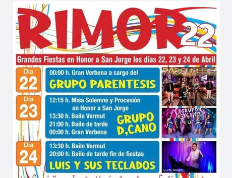 Rimor anuncia sus grandes Fiestas en honor a San Jorge 13