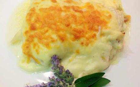 Mero gratinado al horno