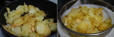 Bacalao al horno con patatas, cebolla y pimientos