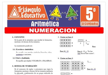 Numeración para Quinto de Secundaria Numeración para Quinto de Secundaria