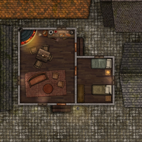 ReadyQuest Maps - Fantasy: Commoner's House 15 x 15 FREE, de ReadyQuest Games ReadyQuest Maps - Fantasy: Commoner's House 15 x 15 FREE, de ReadyQuest Games