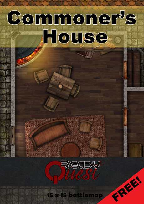 ReadyQuest Maps - Fantasy: Commoner's House 15 x 15 FREE, de ReadyQuest Games ReadyQuest Maps - Fantasy: Commoner's House 15 x 15 FREE, de ReadyQuest Games