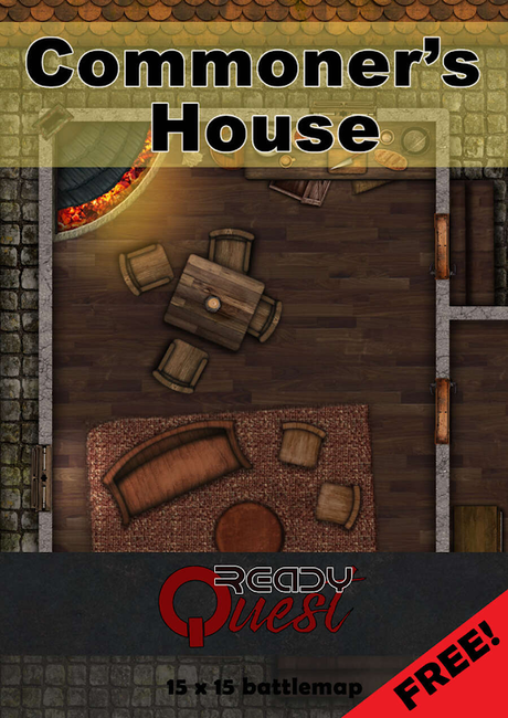 ReadyQuest Maps - Fantasy: Commoner's House 15 x 15 FREE, de ReadyQuest Games