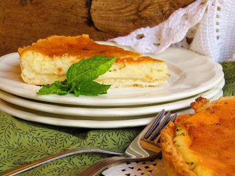 Flaó,  tradicional tarta de queso y hierbabuena de Ibiza