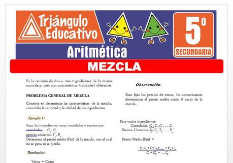 Mezcla para Quinto de Secundaria Mezcla para Quinto de Secundaria