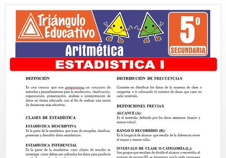 Estadística I para Quinto de Secundaria Estadística I para Quinto de Secundaria