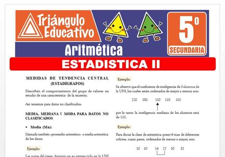 Estadística II para Quinto de Secundaria Estadística II para Quinto de Secundaria
