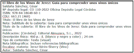 CONSEJO REGULADOR DEL VINO: Presentación de «El libro de los vinos de Jerez» de César Saldaña Sánchez