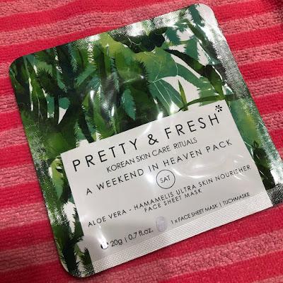 Mascarilla Coreana de Aloe Vera y Hamamelis. Pretty & Fresh. Viernes de Spa. Mascarilla Coreana de Aloe Vera y Hamamelis. Pretty & Fresh. Viernes de Spa.