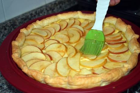 Tarta de hojaldre y manzana