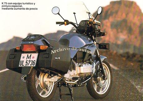 BMW K 75 C y K 75 S, motocicletas del año 1986 fabricadas en Alemania