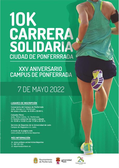 La carrera solidaria '10 Km Ciudad de Ponferrada' se celebrará el 7 de mayo 1 La carrera solidaria '10 Km Ciudad de Ponferrada' se celebrará el 7 de mayo 1