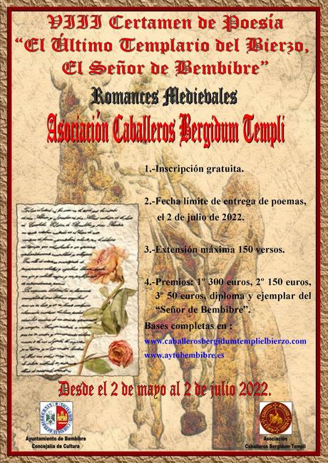 Bembibre organiza el VIII Certamen de Poesía de los Caballeros Bergidum Templi 9