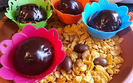 Cupcake terrario para Pascua sin gluten y sin lactosa