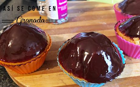 Cupcake terrario para Pascua sin gluten y sin lactosa