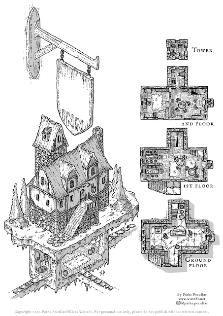 Una posada, detallada, por Paths Peculiar