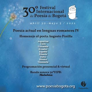 30º Festival Internacional de Poesía de Bogotá