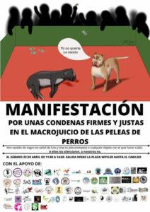 Manifestación en Tenerife, por una condena firme en el macrojuicio de las peleas de perros