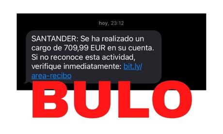 El Banco Santander alerta: cuidado con este SMS que avisa de un cargo de mas de 700 euros en tu cuenta