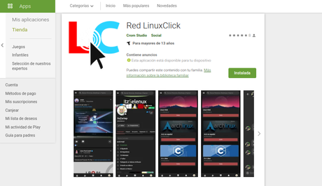 Lugares donde descargar la App Móvil de Red LinuxClick Lugares donde descargar la App Móvil de Red LinuxClick