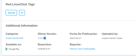 Lugares donde descargar la App Móvil de Red LinuxClick Lugares donde descargar la App Móvil de Red LinuxClick
