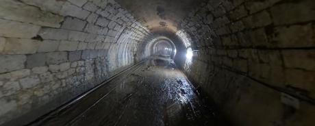 Un recorrido a vista de dron por el antiguo túnel de Tetuán