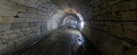 Un recorrido a vista de dron por el antiguo túnel de Tetuán