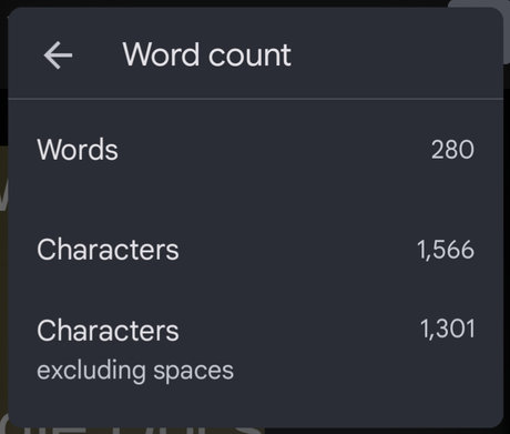 7 formas de ver la cantidad de palabras vivas en Google Docs