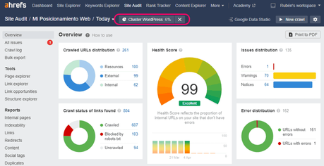 Tutorial de Ahrefs Webmaster Tools para principiantes