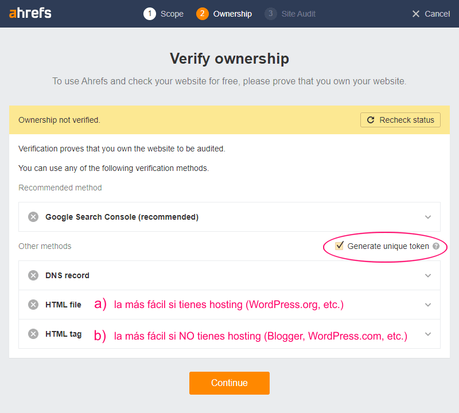 Tutorial de Ahrefs Webmaster Tools para principiantes