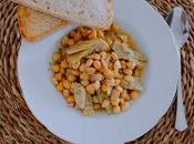 Garbanzos alcachofas