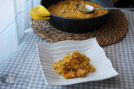 Arroz con pollo al azafrán