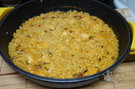 Arroz con pollo al azafrán