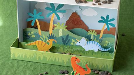 Manualidad infantil de dinosaurio fácil para hacer con niños - Paperblog