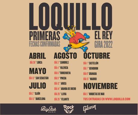 Loquillo anuncia gira de conciertos para 2022: El Rey