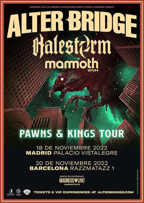 Alter Bridge, Halestorm y Mammoth WVH, juntos en España