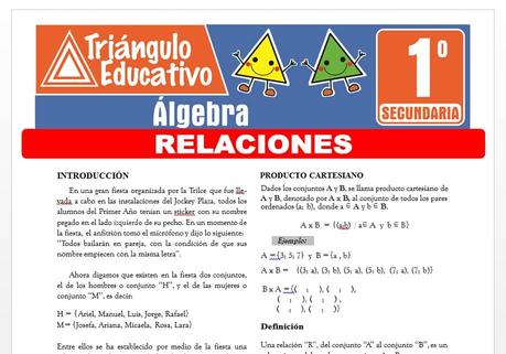 Relaciones para Primero de Secundaria