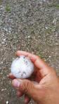 (video) Enormes granizos caen en el municipio de Villa Hidalgo
